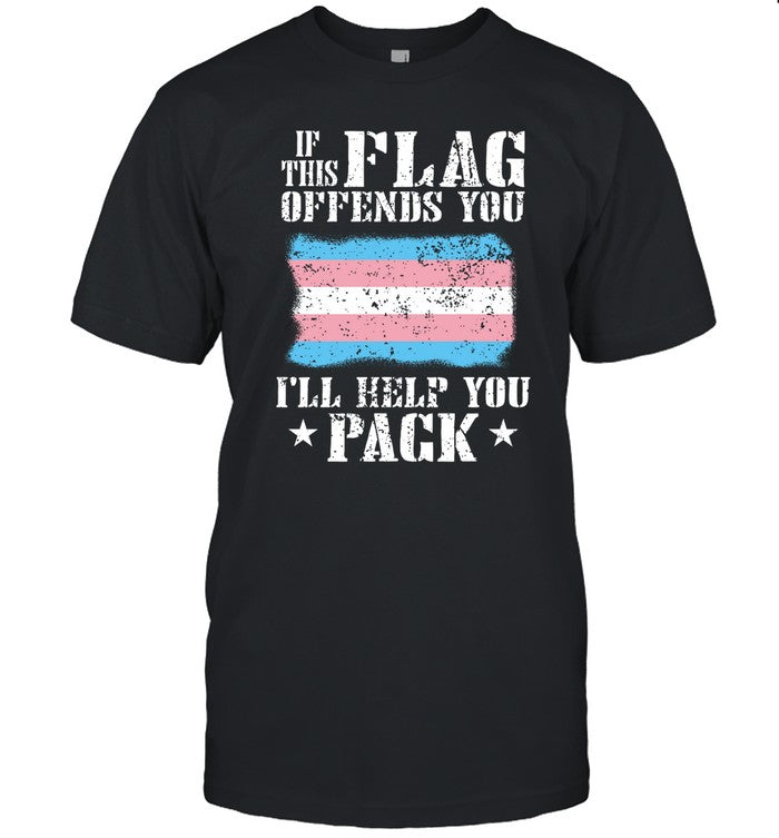 If This Flag Offends You Trans I'll Help You Pack Shirt Vampire Catboy