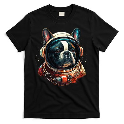 French Bulldog Frenchie Astronaut in the Space T-Shirt
