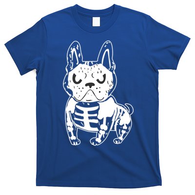 French Bulldog Skeleton Ghost Halloween Costume Gift T-Shirt