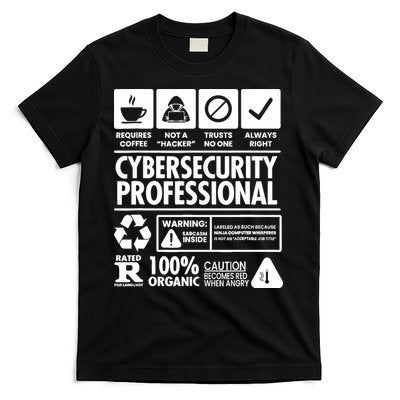 Funny Cybersecurity It Support It Security Network Engineer T-Shirt