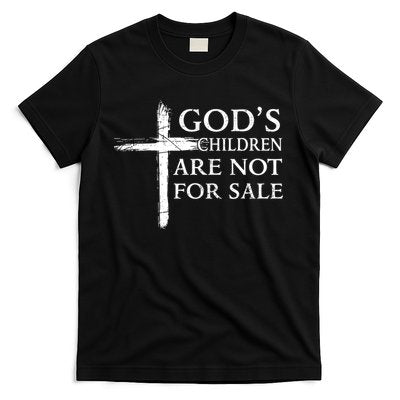 Gods Children Are Not For Sale Cross Christian T-Shirt