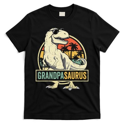 Grandpasaurus T Rex Dinosaur Grandpa Saurus Family Matching T-Shirt