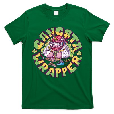 Gangsta Wrapper Unicorn Christmas T-Shirt