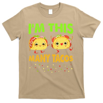 I'm This Many Tacos Second Birthday Twosday Cinco De Mayo T-Shirt
