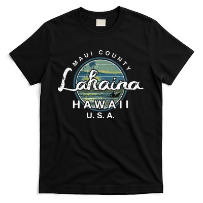 Lahaina Maui Hawaii Surfing Retro T-Shirt