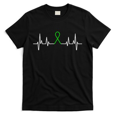 Mental Illness Green Ribbon Mental Health Awareness Month T-Shirt