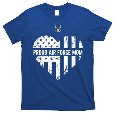 Proud Air Force Mom Pride Military Family Heart Gift T-Shirt