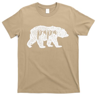 Papa Bear Retro Style Gift For Father Day & Dad Birthday T-Shirt