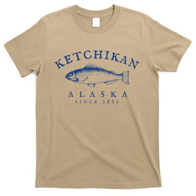 Retro Ketchikan Alaska Fishing T-Shirt