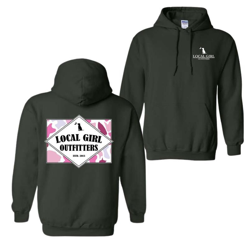 Local Girl Founder Flag Hoodie in Pink Hoodie and T-shirt
