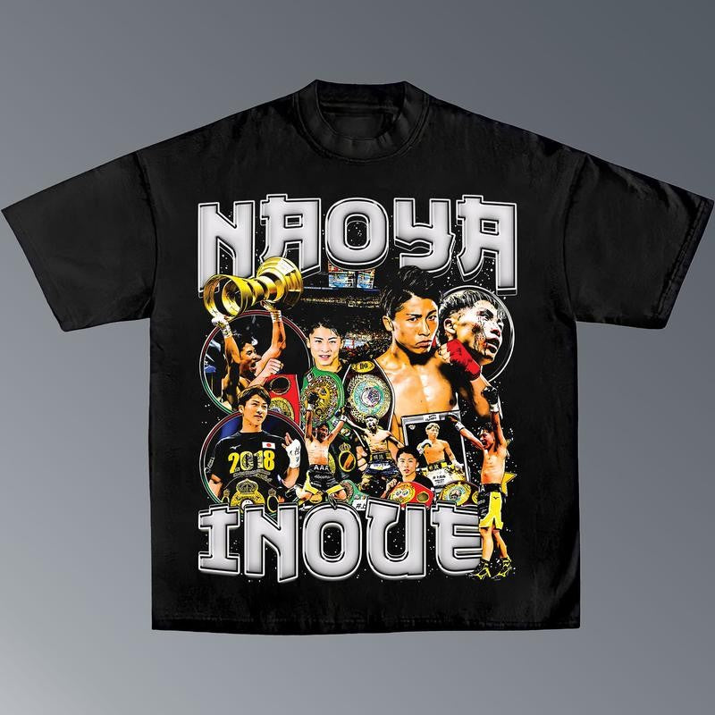 NAOYA INOUE TEE, Boxing T-shirt, Boxer Tee, Sports Shirt, Athletic Tee, Fitness Gift, Workout T-shirt Menswear Streetwear Crewneck Clothing