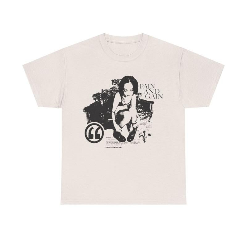 Pain Graphic Tee Hiphop Y2k Vibes Casual Classic Cotton Menswear Retro Shirt T-Shirt Top Vintage Comfy Streetwear Tshirt Soft