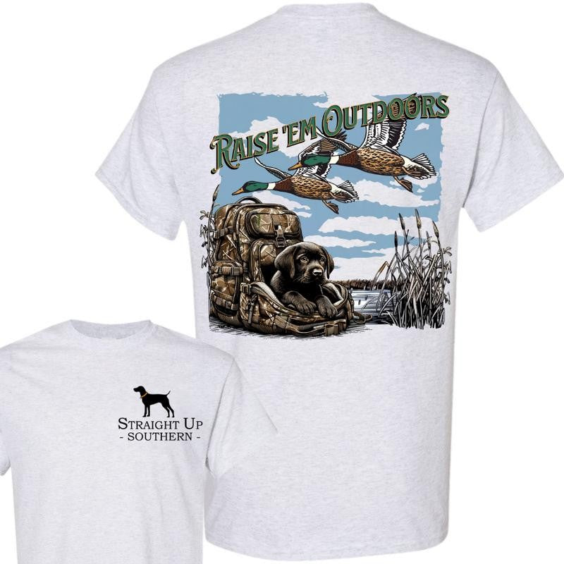 Waterfowl Duck t-shirt- Hunting T-Shirt - Summer Outfits, Regular Fit Short Sleeve Crew Neck T-Shirt for Men, Casual Comfy Knitting Top for Summer