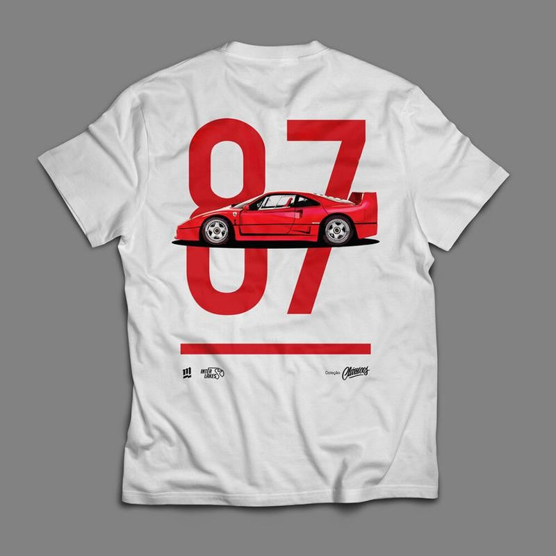 Ferrariii F40 T-Shirt, Unisex, Supercar T-Shirt, Car Enthusiast Shirt, Car Clothing
