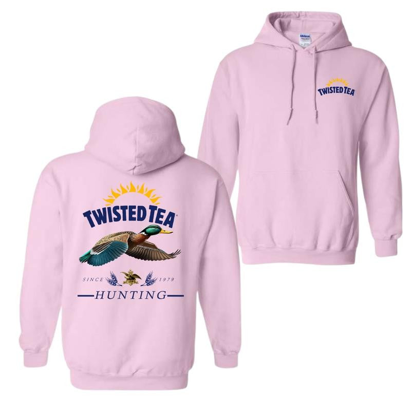 Twisted Tea Hoodie Vibrant Hunting Duck Design, waterfowl apparel, country boy clothing, hoodies for country girls, Perfect for Outdoor Enthusiasts, For Men and Women
