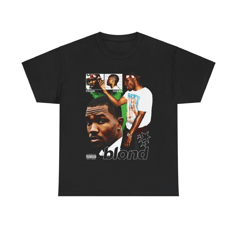 Frank Inspired Blond Vintage Graphic Tee Retro 90s RNB Styled Streetwear Shirt Cotton Menswear Top Tshirt Classic Casual