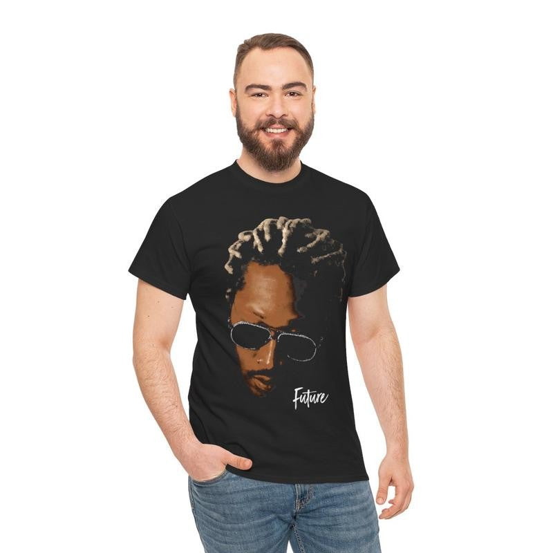 Future Inspired Vintage T-Shirt Rap Tee Concert Merch Rare Hip Hop Graphic Print Casual Classic Cotton Menswear Retro Top Comfy Tshirt Streetwear
