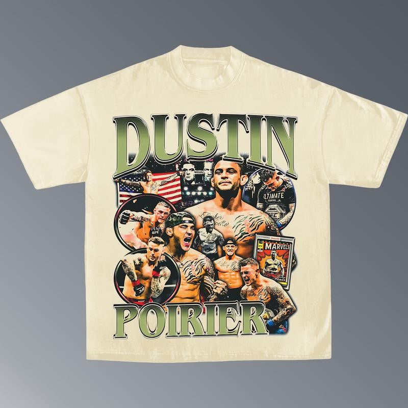 DUSTIN POIRIER TEE, Boxing T-shirt, Boxer Tee, Sports Shirt, Athletic Tee, Workout T-shirt, Gift for Him Hoodie Sweatshirt Menswear Streetwear