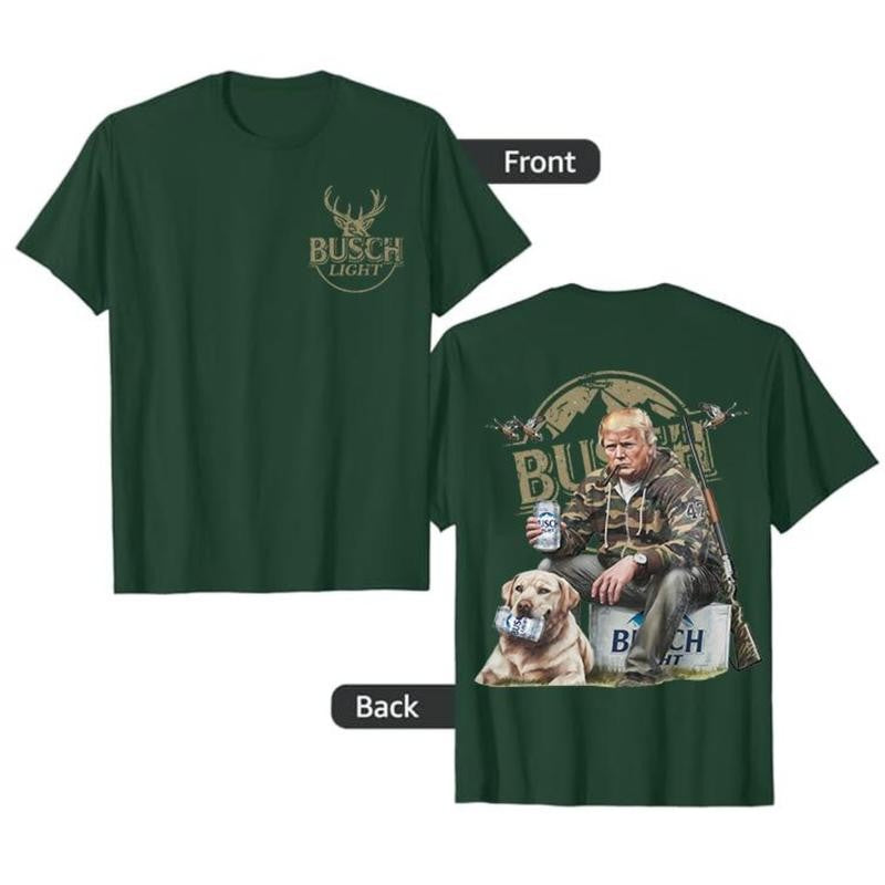 Trump Hunting Busch Light Beer 2 Sided Hoodie, Gun Trump Hunting Sweatshirt, Trump Supporter Shirt For Color For Men and Women