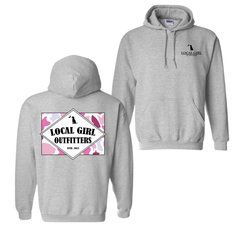 Local Girl Founder Flag Hoodie in Pink Hoodie and T-shirt
