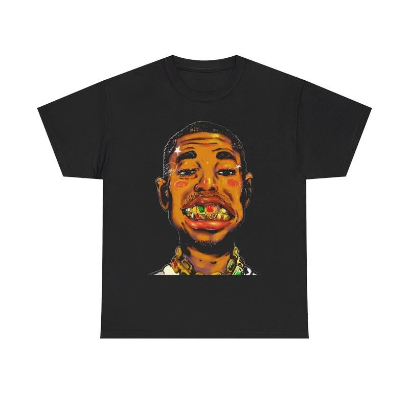 Pharrell Inspired Retro Vintage Grill Rap Y2k 90s Hip-Hop Vibes Heavy Cotton Graphic T-Shirt Tshirt Shirt HipHop RNB Tee Casual Menswear Top Streetwear Classic Comfy Underwear