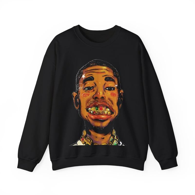 Hiphop Inspired Heavy Blend Vintage Styled Sweater Casual Streetwear 90s Vintage Retro Outerwear Crewneck Classic Cotton Menswear Sweatshirt Comfy