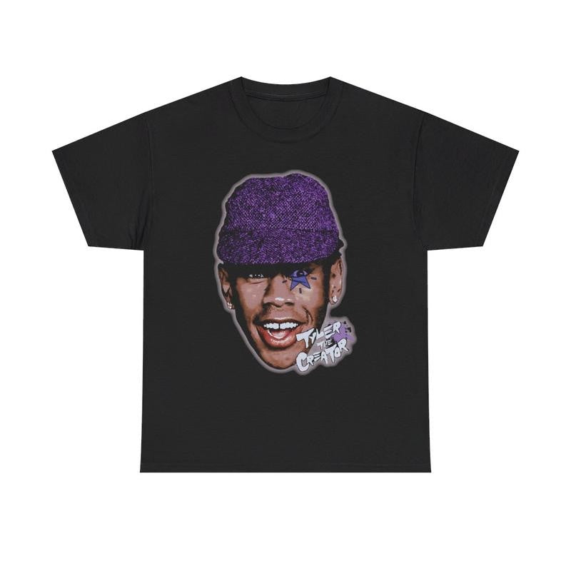 Vintage Tyler Inspired Hiphop Rap Tee, Y2k Style Graphic TShirt, 90s Retro Vibe Shirt Cotton Menswear Top Casual Streetwear T-Shirt Oversized Classic Smooth Underwear Crewneck