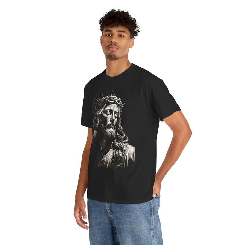 Jesus Love Vintage Graphic Tee Retro 90s Styled Streetwear Shirt Cotton Menswear Top Casual Tshirt