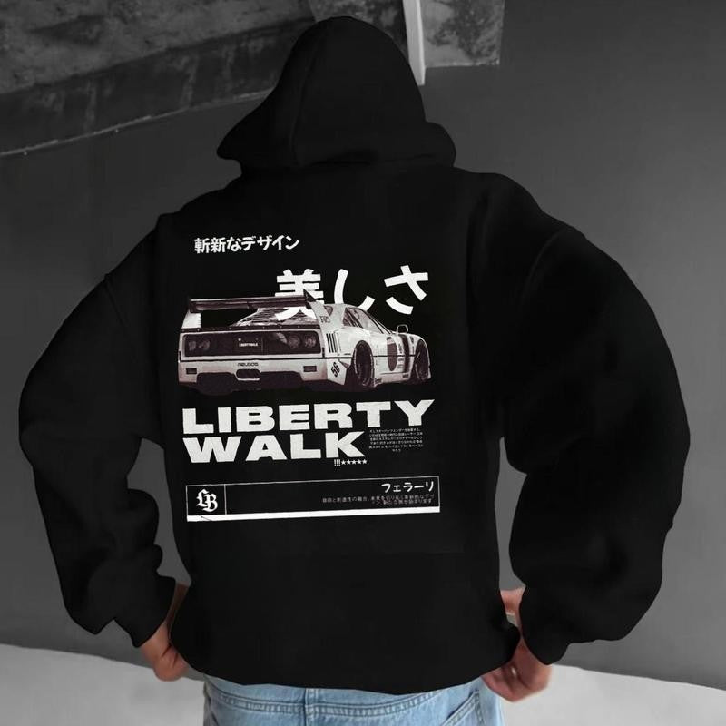 Ferrariii F40 Liberty Walk Retro T-shirt, Hoodie, Sweater, Car Enthusiast Shirt, Car Clothing, 90's Car, Unisex, Vintage car shirt Classic Cotton