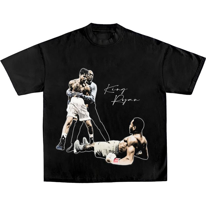 KING RYAN TEE Boxing T-shirt, Boxer Tee, Sports Shirt, Athletic Tee, Fitness Gift, Workout T-shirt Crewneck Clothing Cotton Menswear