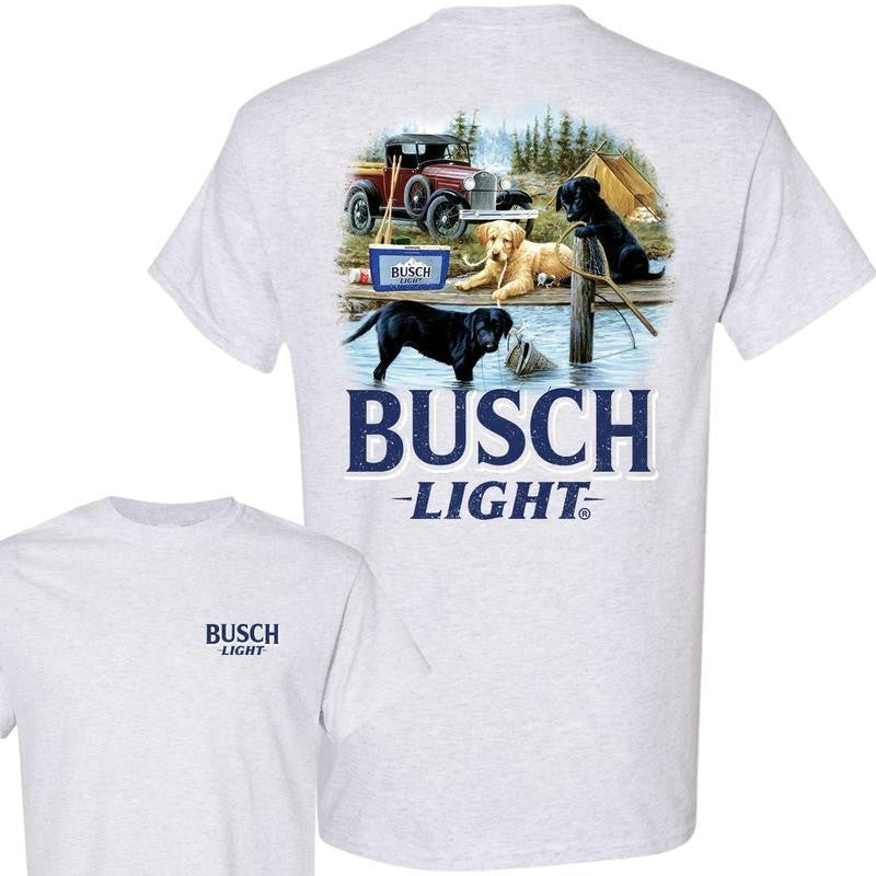 Busch Light, Limited Busch Light Men Best Friend T-shirt, Unisex T-shirt, Casual Graphic Round Neck T-shirt for Summer, Fashion Men's Top for Daily Wear