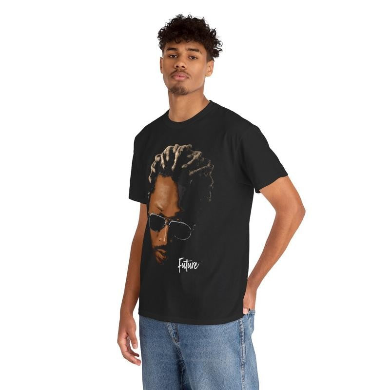 Future Inspired Vintage T-Shirt Rap Tee Concert Merch Rare Hip Hop Graphic Print Casual Classic Cotton Menswear Retro Top Comfy Tshirt Streetwear