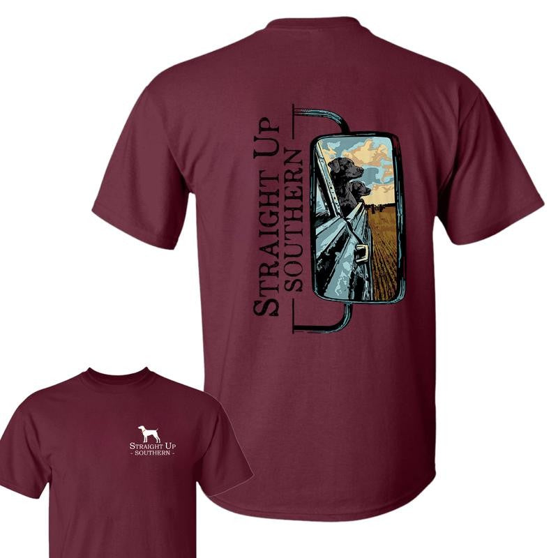 Mirror Dogs T-shirt- Summer Outfits, Regular Fit Short Sleeve Crew Neck T-Shirt for Men, Casual Comfy Knitting Top for Summer