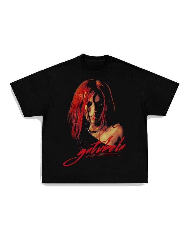 KAROL G - GATUBELA TEE Print Short Sleeve T-Shirt Fashion Menswear Top Underwear Man Tshirt Streetwear Crewneck Round Neck Tropical