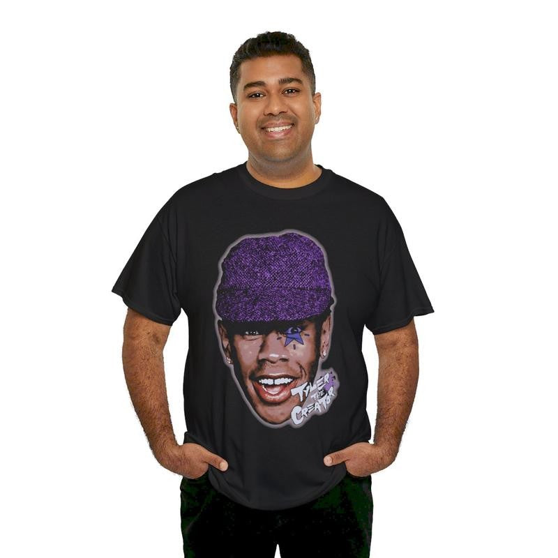 Vintage Tyler Inspired Hiphop Rap Tee, Y2k Style Graphic TShirt, 90s Retro Vibe Shirt Cotton Menswear Top Casual Streetwear T-Shirt Oversized Classic Smooth Underwear Crewneck