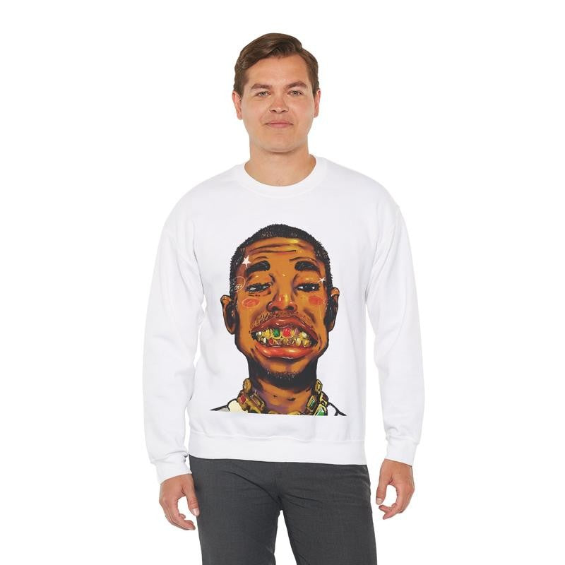 Hiphop Inspired Heavy Blend Vintage Styled Sweater Casual Streetwear 90s Vintage Retro Outerwear Crewneck Classic Cotton Menswear Sweatshirt Comfy