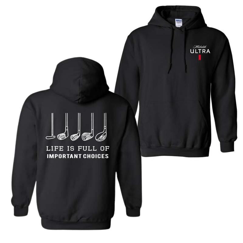 Michelob Ultra Golfing Hoodie, 2 Side Hoodie For Men And Women, Gift For Boyfriend, Girl Friend