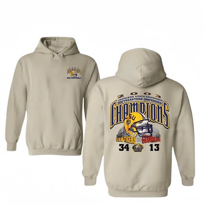 LSU Champions LSU Tiger vs Georgis Tee Vintage T-shirt/Hoodie Vintage Style Unisex T-shirt/Hoodie, Vintage for Men and Women