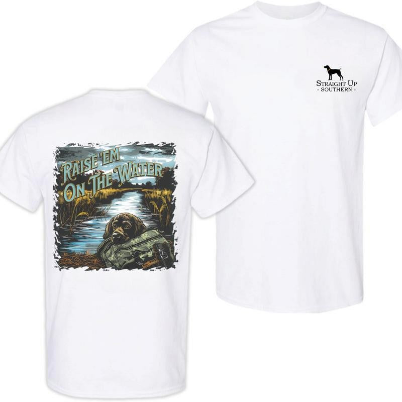Boykin Spaniel Hunting Dog t-shirt- Hunting T-Shirt - Summer Outfits, Regular Fit Short Sleeve Crew Neck T-Shirt for Men, Casual Comfy Knitting Top for Summer
