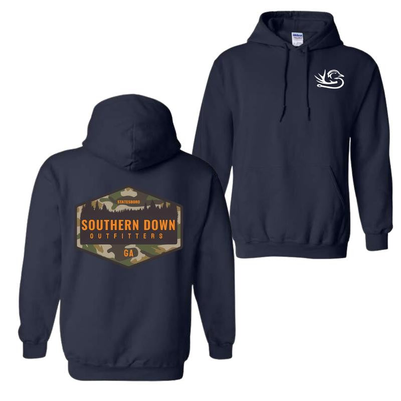 Southern Down Outfitters Camo Logo Hoodie, T-Shirt, Unisex Outfit For Men For Women