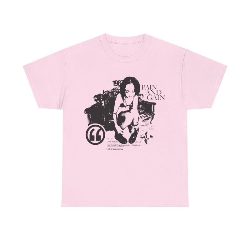 Pain Graphic Tee Hiphop Y2k Vibes Casual Classic Cotton Menswear Retro Shirt T-Shirt Top Vintage Comfy Streetwear Tshirt Soft