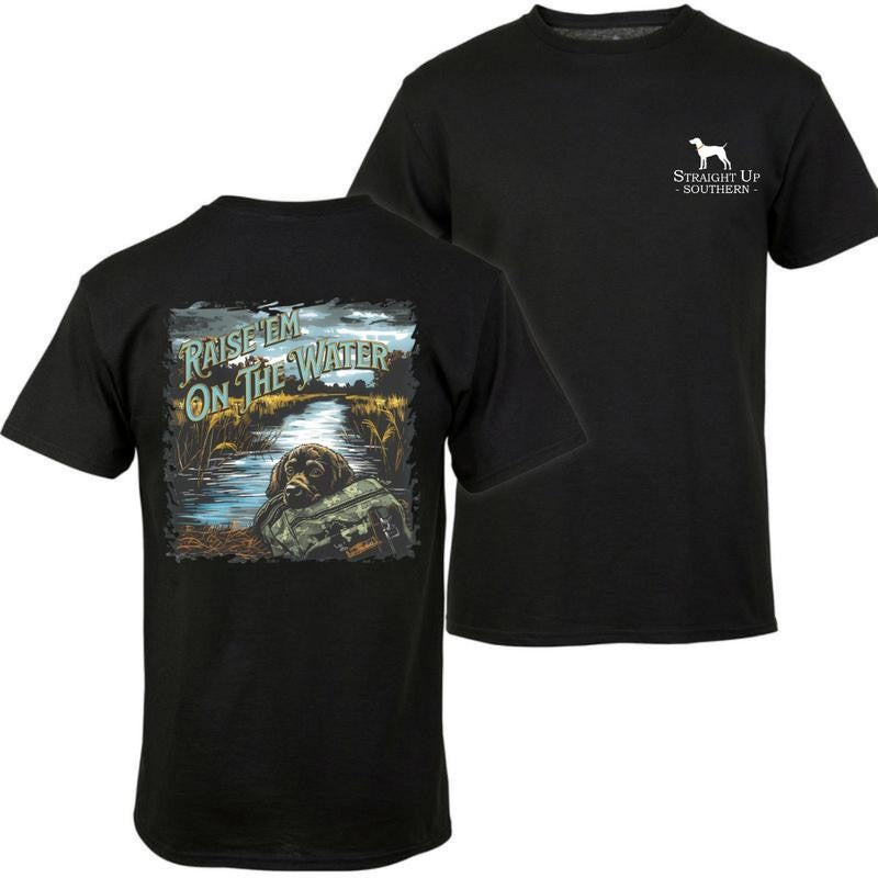 Boykin Spaniel Hunting Dog t-shirt- Hunting T-Shirt - Summer Outfits, Regular Fit Short Sleeve Crew Neck T-Shirt for Men, Casual Comfy Knitting Top for Summer