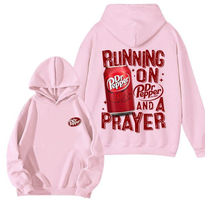 [Sale Up To 65%] Running On Dr.Pepper And A Prayer Unisex Hoodie/ T-Shirt/ Sweatshirt, Vintage Shirt, Hot Trend, For Men, For Women hoodie