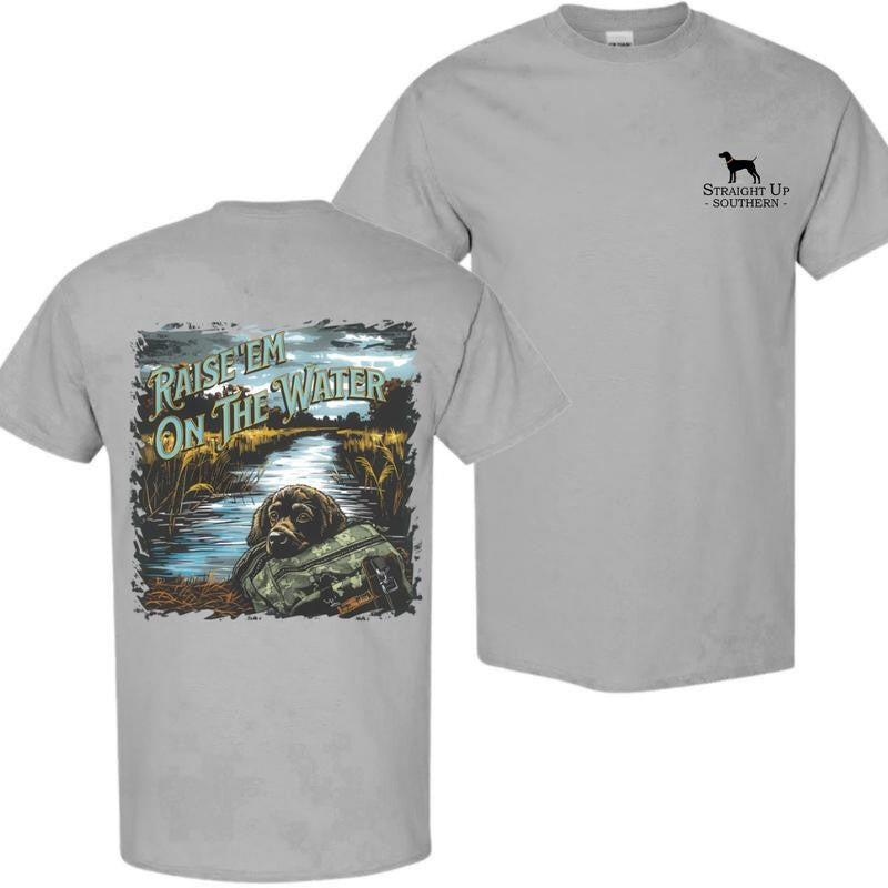 Boykin Spaniel Hunting Dog t-shirt- Hunting T-Shirt - Summer Outfits, Regular Fit Short Sleeve Crew Neck T-Shirt for Men, Casual Comfy Knitting Top for Summer