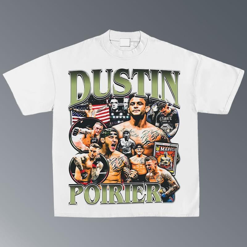 DUSTIN POIRIER TEE, Boxing T-shirt, Boxer Tee, Sports Shirt, Athletic Tee, Workout T-shirt, Gift for Him Hoodie Sweatshirt Menswear Streetwear