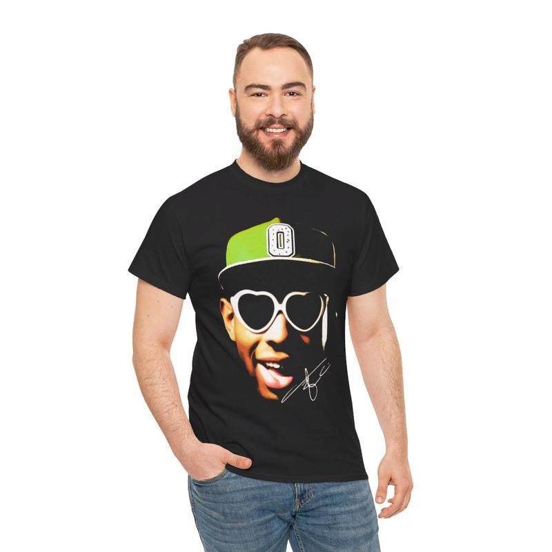 Tyler Inspired Vintage Graphic Tee Hip Hop Rap Fan Shirt Streetwear Y2k Vibes Casual Classic Cotton Menswear Retro T-Shirt Top Comfy Tshirt Shortsleeve Crewneck