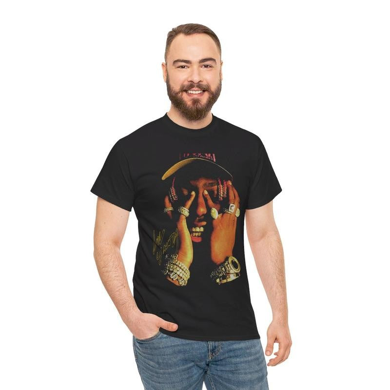 Hard Rap Inspired Vintage Graphic Tee Hip Hop 90s Styled Shirt Menswear Box Fit TShirt  Cotton Casual Top Smooth Streetwear Underwear Classic T-Shirt