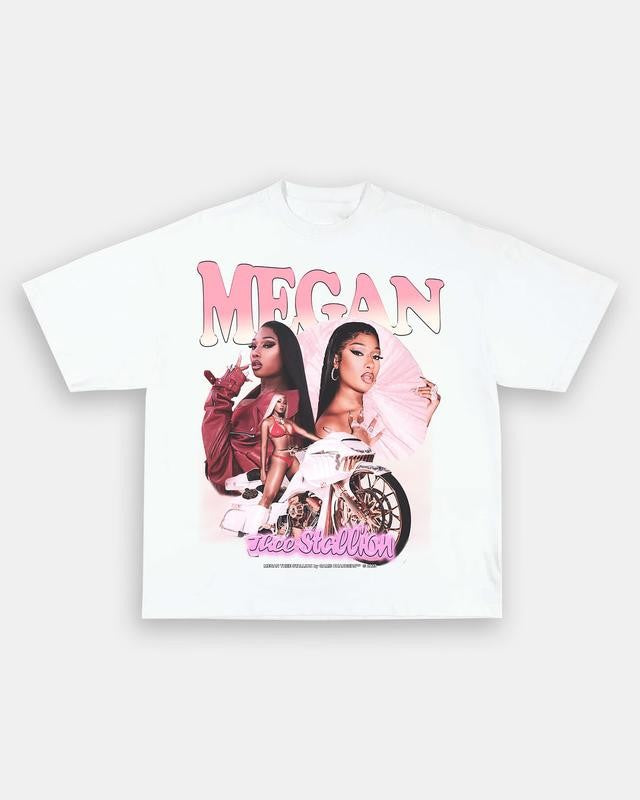 MEGAN THEE STALION TEE Print Short Sleeve T-Shirt Menswear Top Underwear Man Tshirt Streetwear Tropical Shortsleeve Crewneck Round Neck