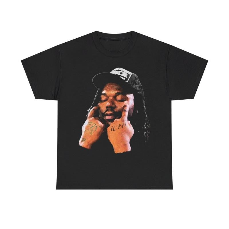 Lucki Inspired Hard Y2k 90s Hip-Hop Vibes Heavy Cotton Graphic T-Shirt Tshirt Shirt HipHop Rap Tee Casual Menswear Retro Top Vintage