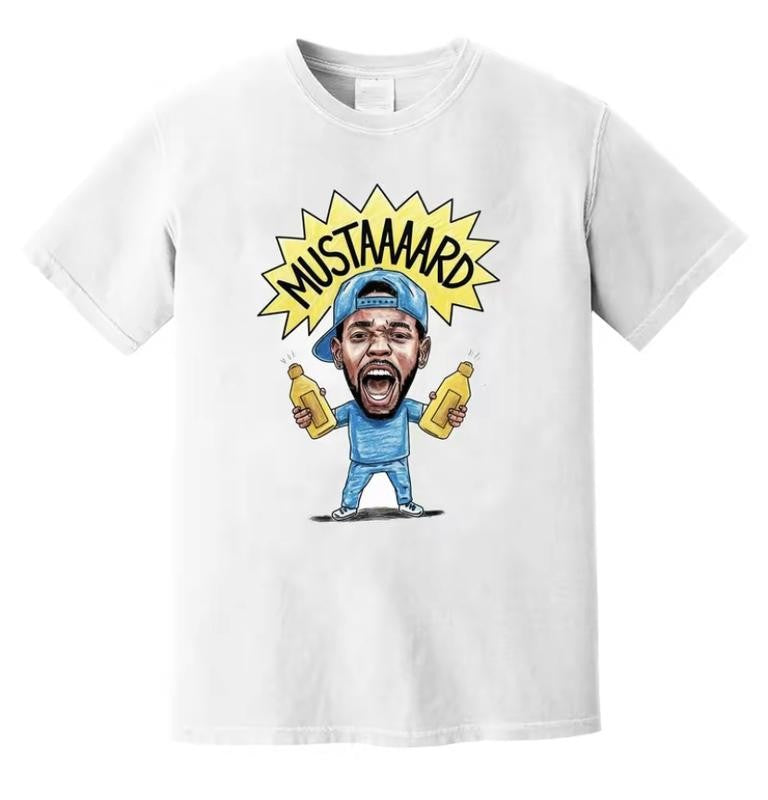 Mustard TV Off K3ndr1ck L@m@r GNX Vintage Tee Shirt Cotton Streetwear Hip Hop Rapper
